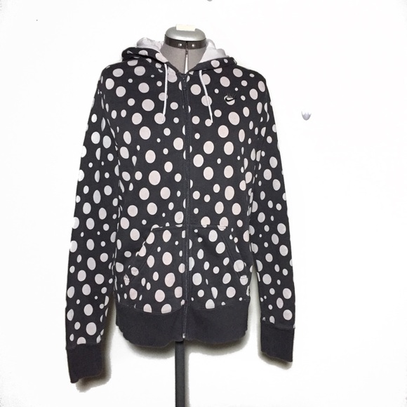 Nike Gray Polka Dot Kids Hoodie XL 16 18 - Picture 2 of 8